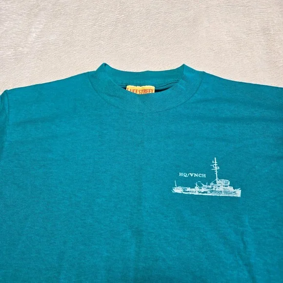 Vintage Vietnam Army Shirt Mens Medium Battle Ship Blue HQ/VNCH Republic‎ Of - Picture 3 of 8